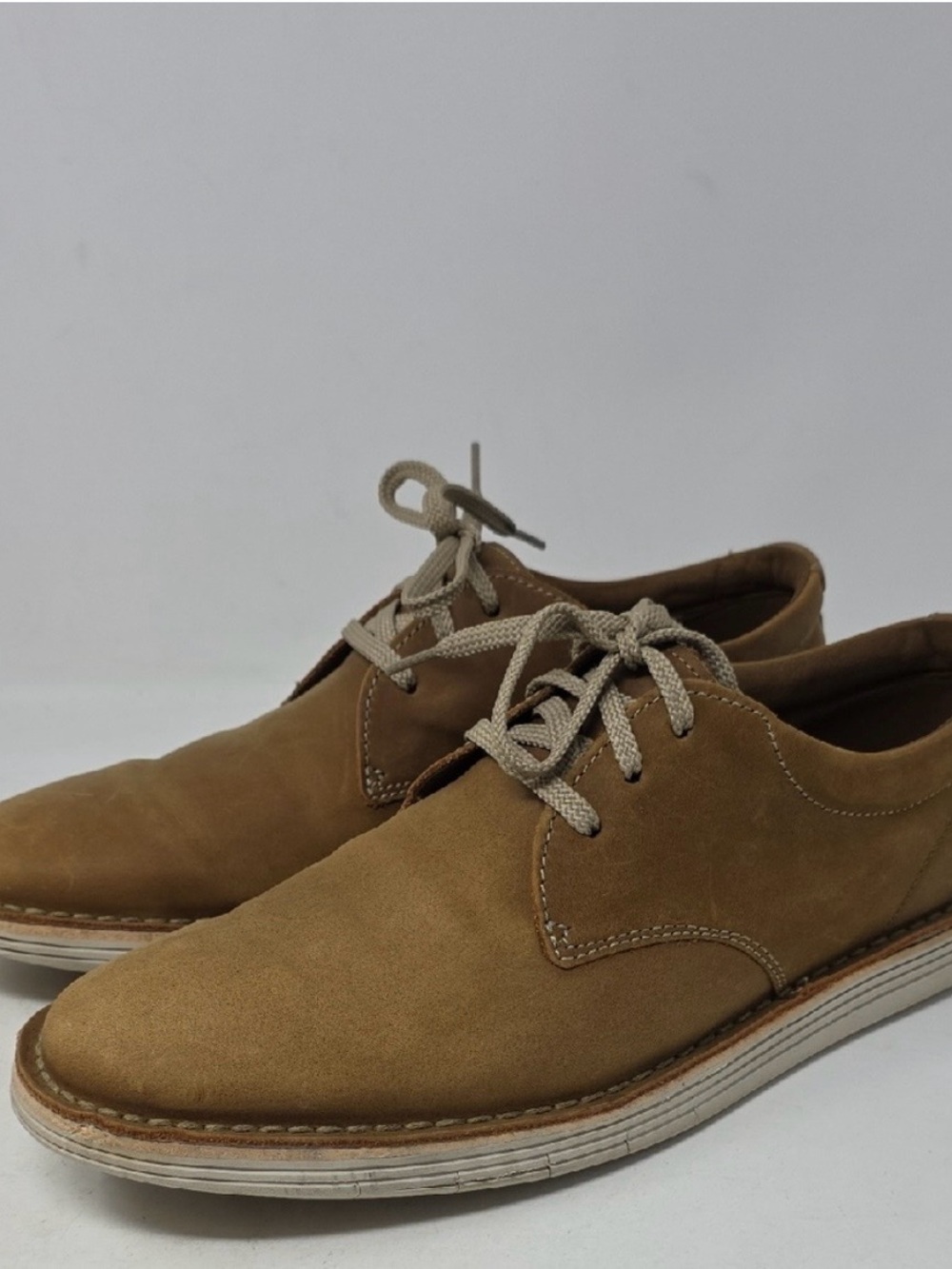 Clarks Tan Leather Men's Shoes Size 10